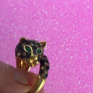 Adrienne Real Collectibles Panther Tiger Ring 6